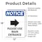 Signmission Please Use Main Entrance Sign, Vinyl Decal, 12in W x 18in L, 2PK OS-2PACK-NS-D-1218-V-17620 - alternate 6